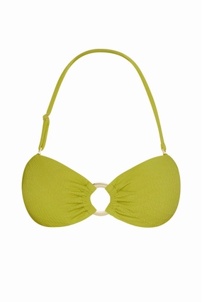 Costa Rica Top - Chartreuse Summer Plaid