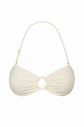 Costa Rica Top - Ivory w/ Pearl Ring