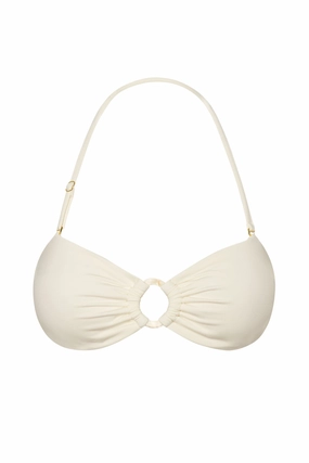 Costa Rica Top - Ivory w/ Pearl Ring