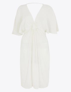 Cotton Woven 3/4 Sleeve Kaftan