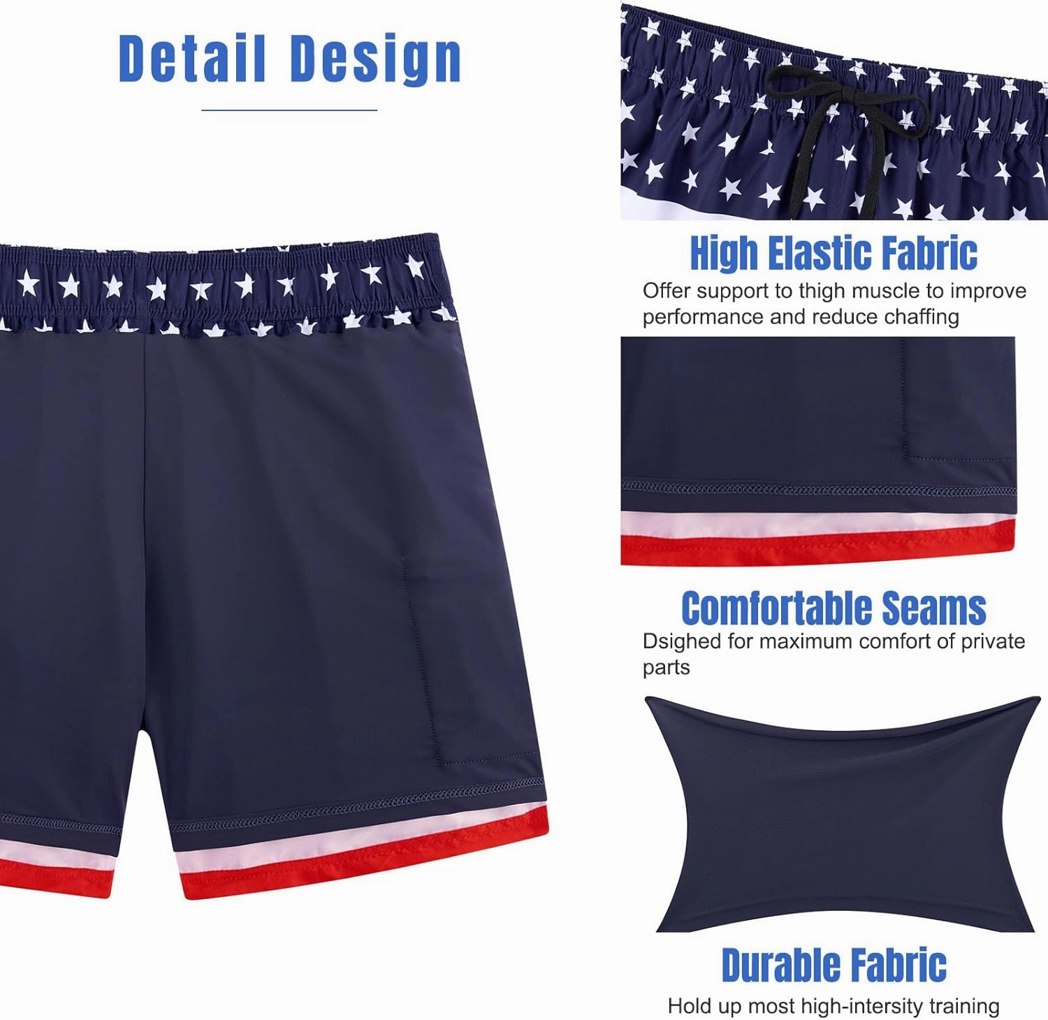 Cozople Mens Swim Trunks 7Inch with Compression Liner Quick Dry Swimsuit Swim Shorts Phone Pocket Swimwear