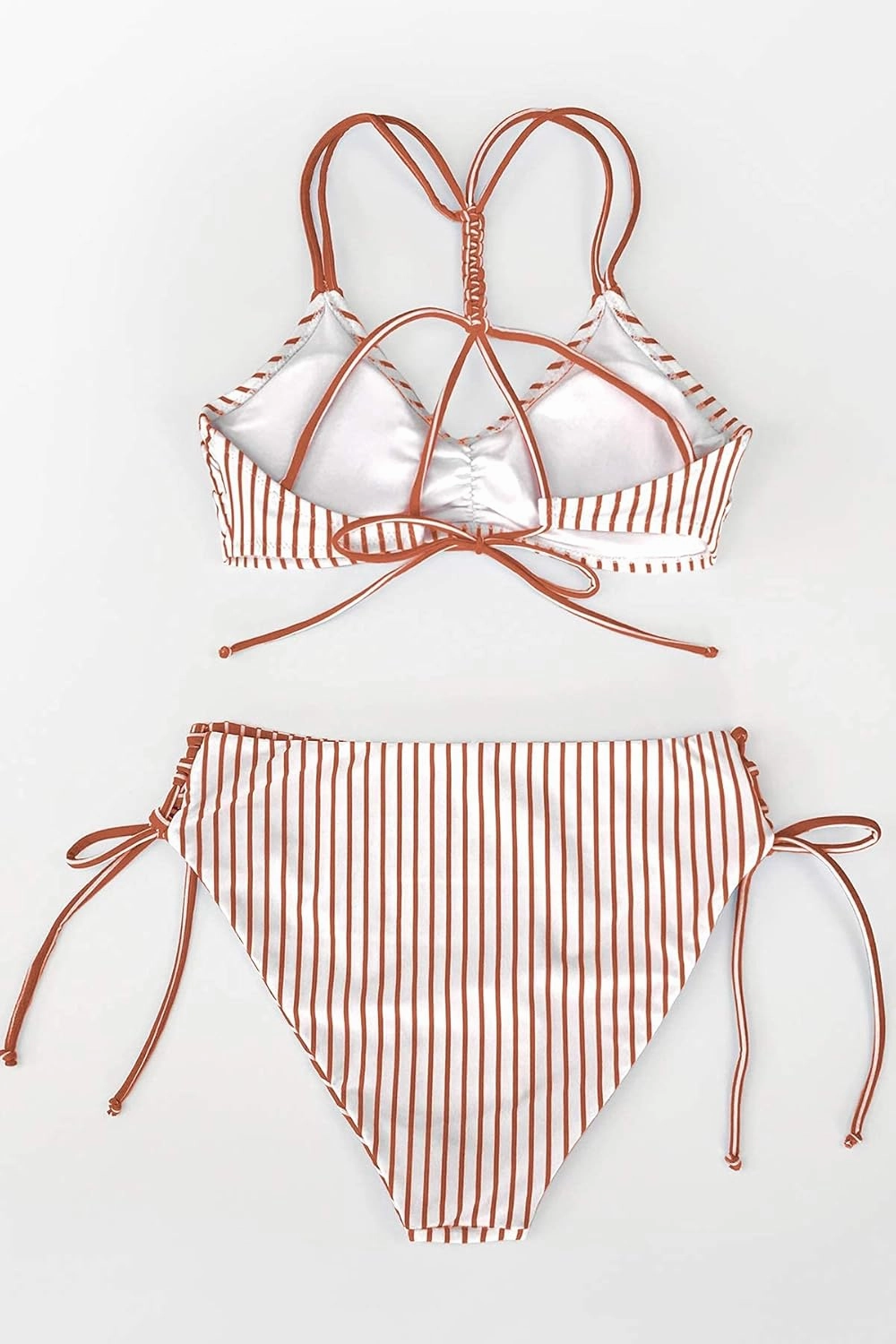 CUPSHE Women's 2 Piece Bikini Set Back Braided Straps with Reversible Bottom