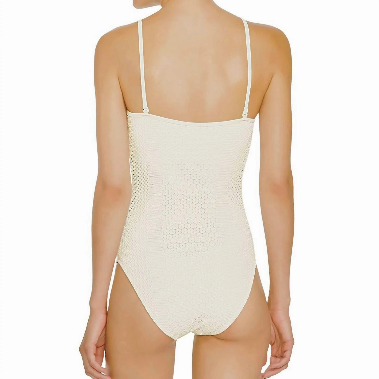 Daisy Ruffle Maillot One Piece In Ivory