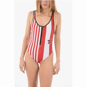 Diesel Two Tone BFSW-LYASS One Piece Swimsuit with Front Women's zip