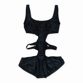 DOUBLE E MIO BLACK ONE-PIECE SWIMSUIT