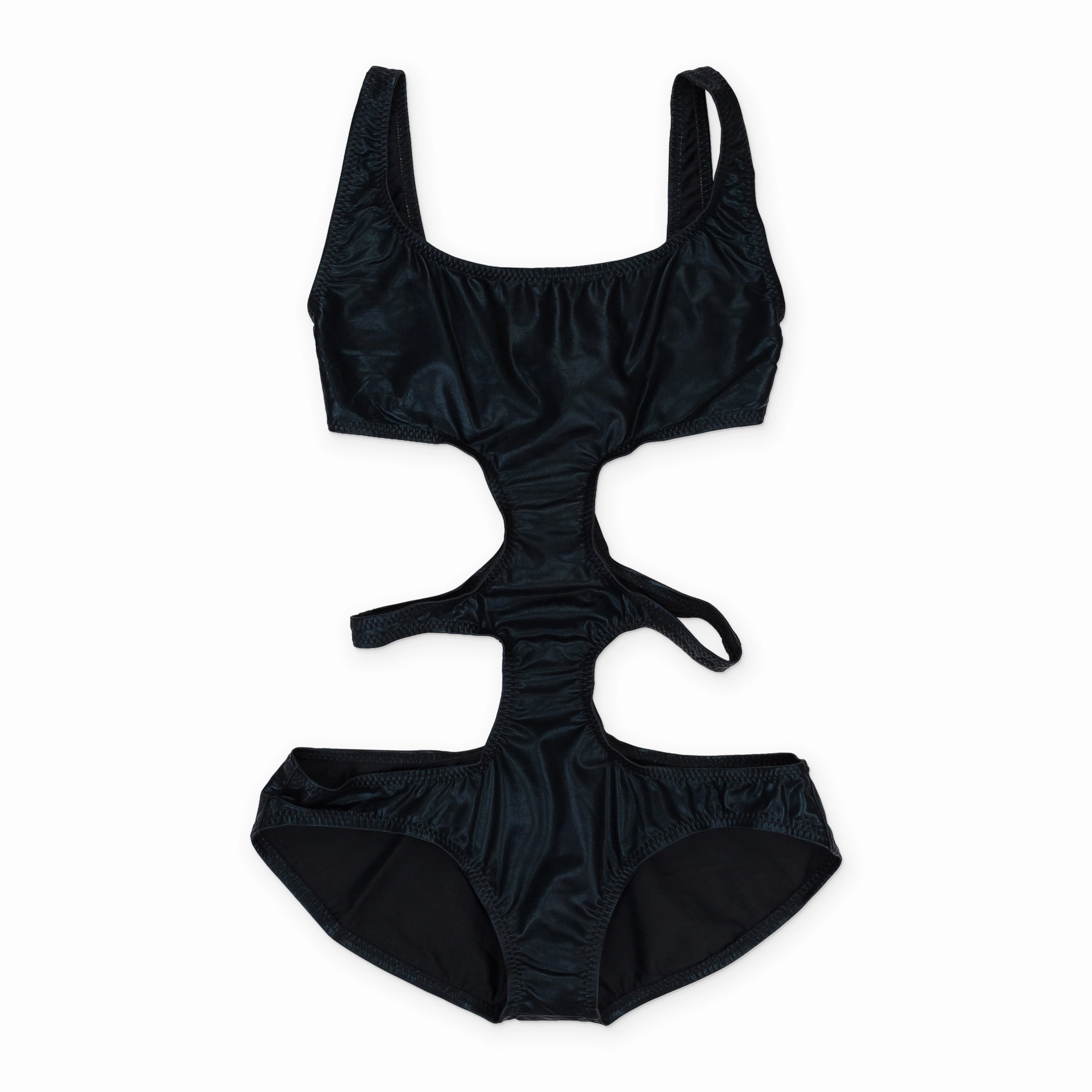 DOUBLE E MIO BLACK ONE-PIECE SWIMSUIT