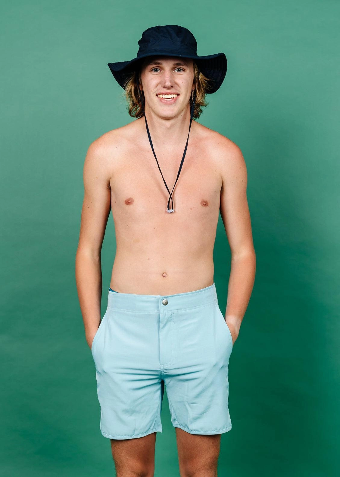 Dusty Light Blue | Men's Boardies