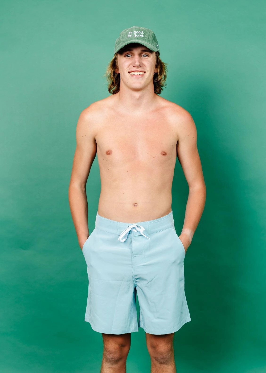 Dusty Light Blue | Men's Swim Trunks