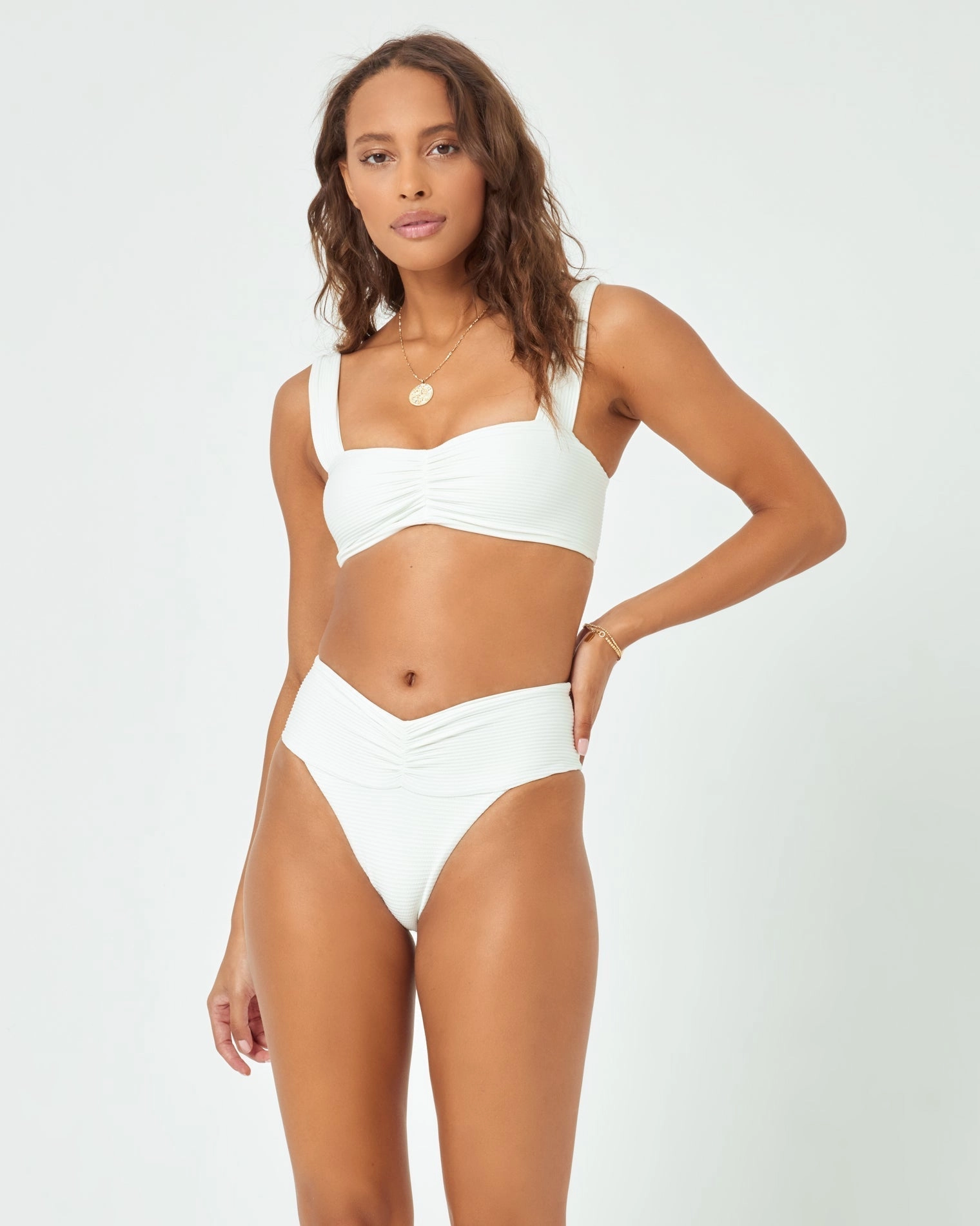 Eco Chic Repreve Marlee Bikini Top - Cream
