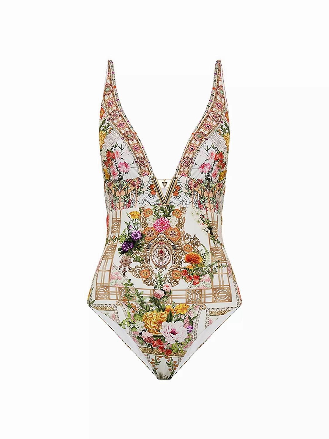 Egyptian Rose One Piece Swimsuit In Multi