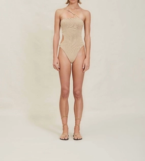 Electra Full Piece Swimsuit In Raffia