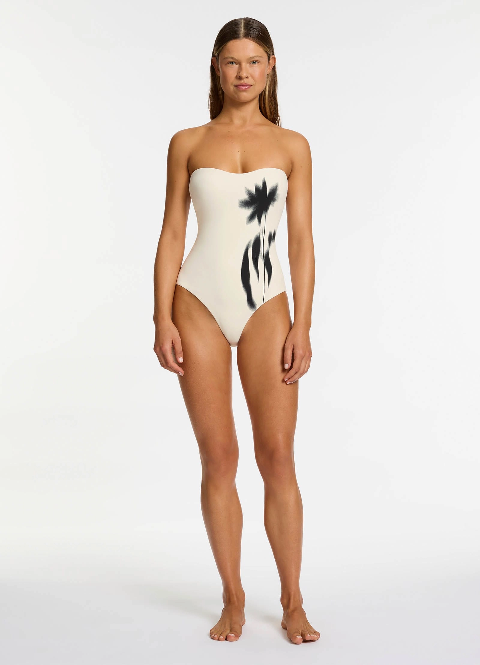 Elora Infinity Bandeau One Piece - Cream