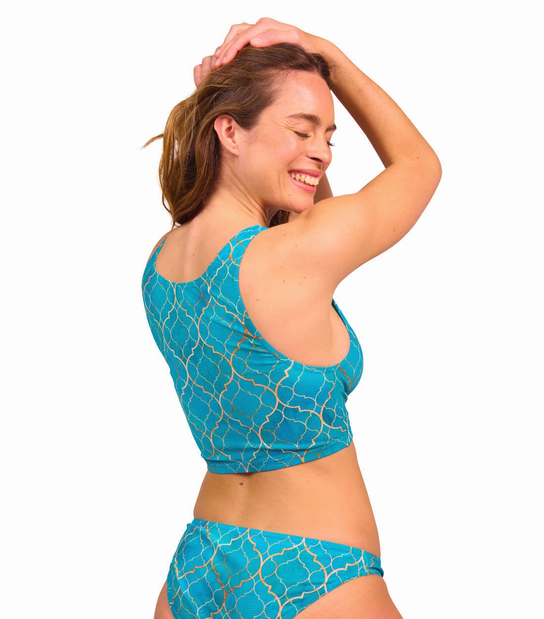 Emerald Tan Through Cropkini