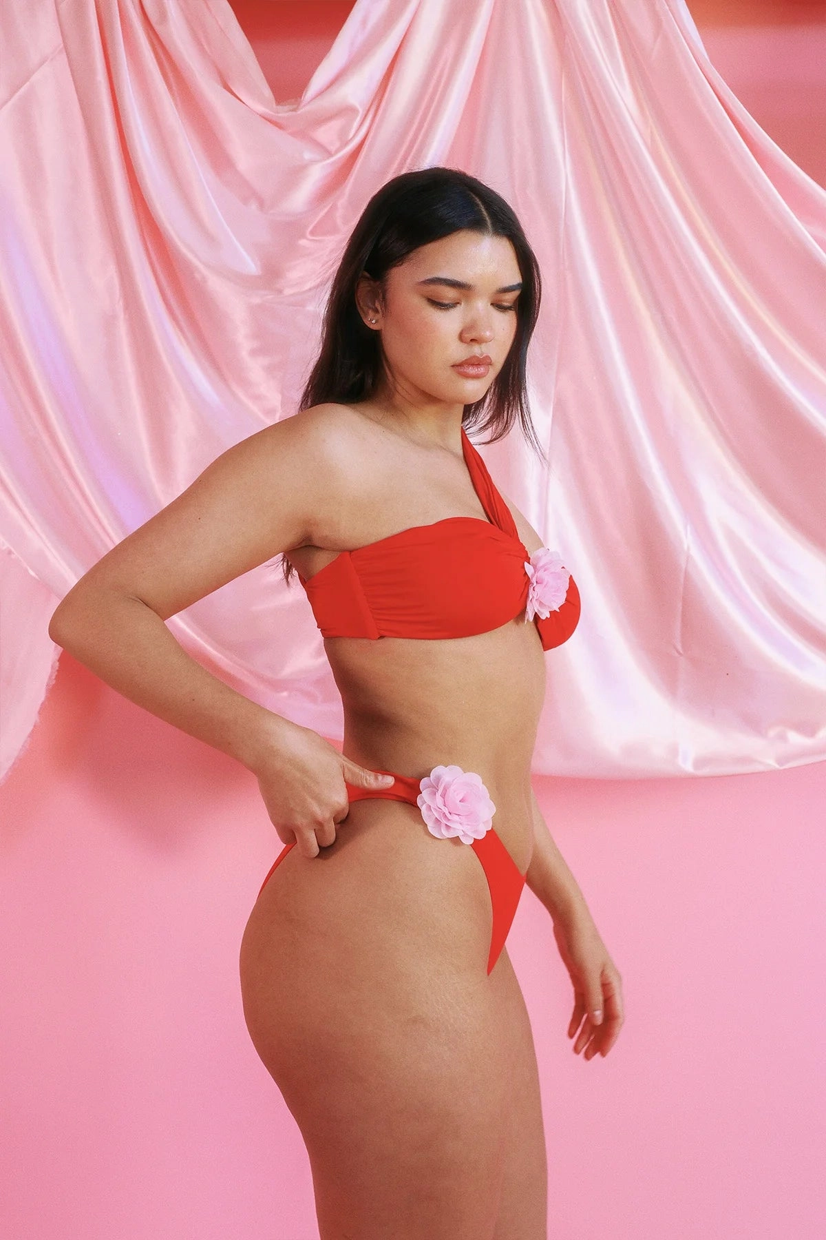 Frankie Asymmetrical Bandeau Bikini Top