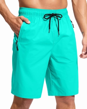 G Gradual Men's Swim Trunks 9" Quick Dry Swimming Board Shorts with Zipper Pockets Swimwear Bathing Suit for Men No Liner