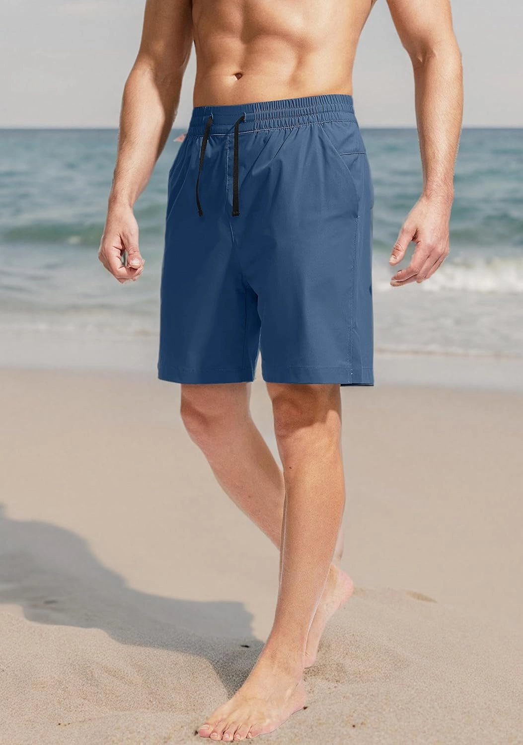 G Gradual Men's Swim Trunks Quick Dry Bathing Suit Beach Board Shorts for Men with Zipper Pockets and Mesh Lining