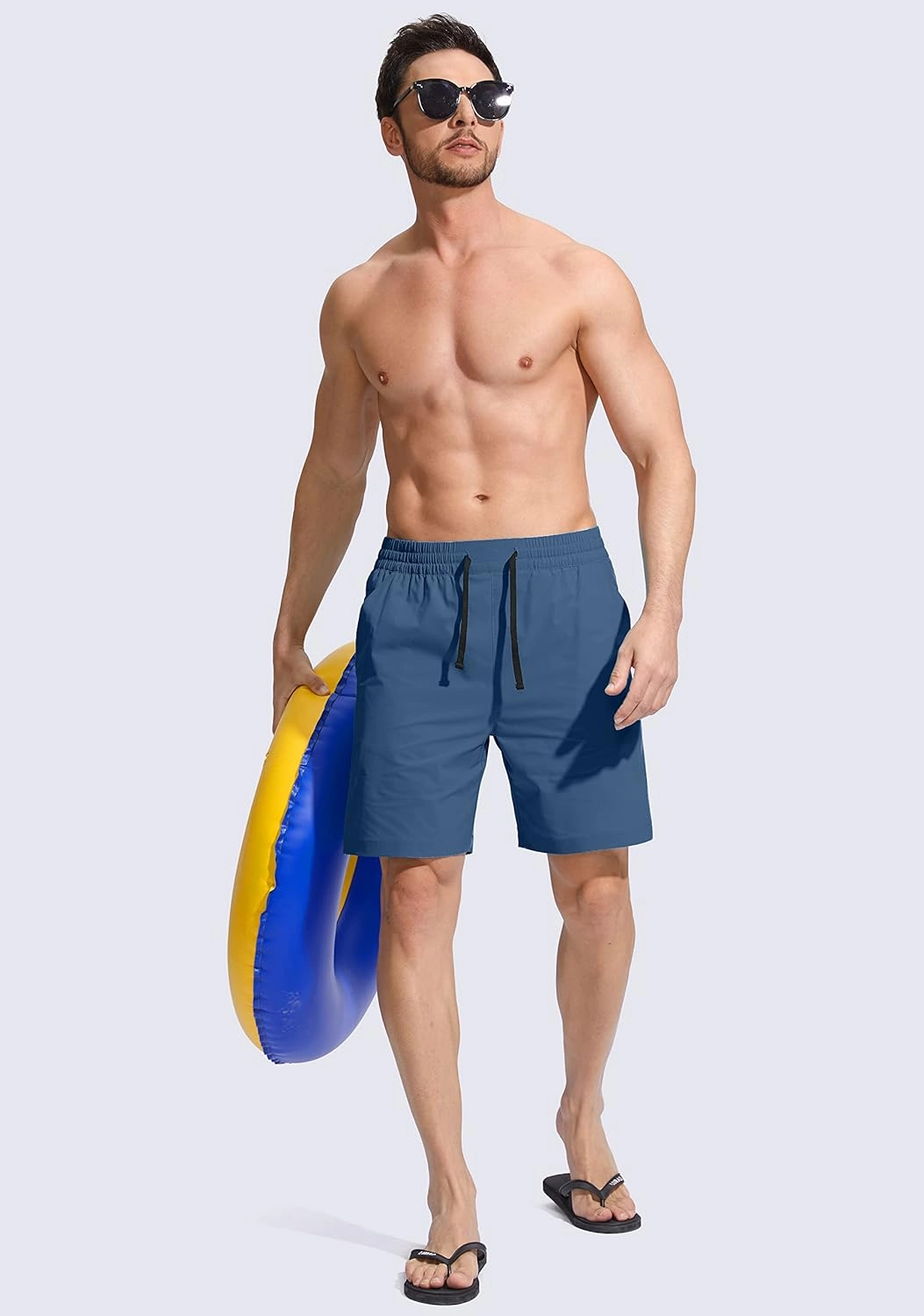 G Gradual Men's Swim Trunks Quick Dry Bathing Suit Beach Board Shorts for Men with Zipper Pockets and Mesh Lining
