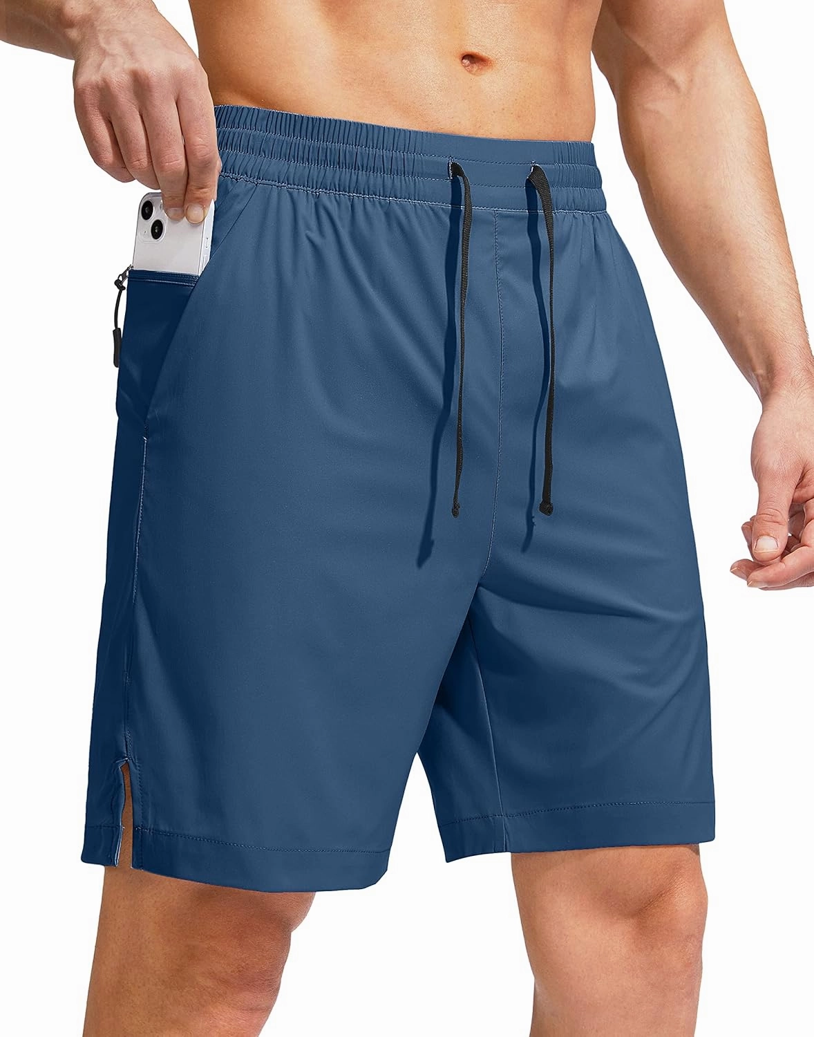 G Gradual Men's Swim Trunks Quick Dry Bathing Suit Beach Board Shorts for Men with Zipper Pockets and Mesh Lining