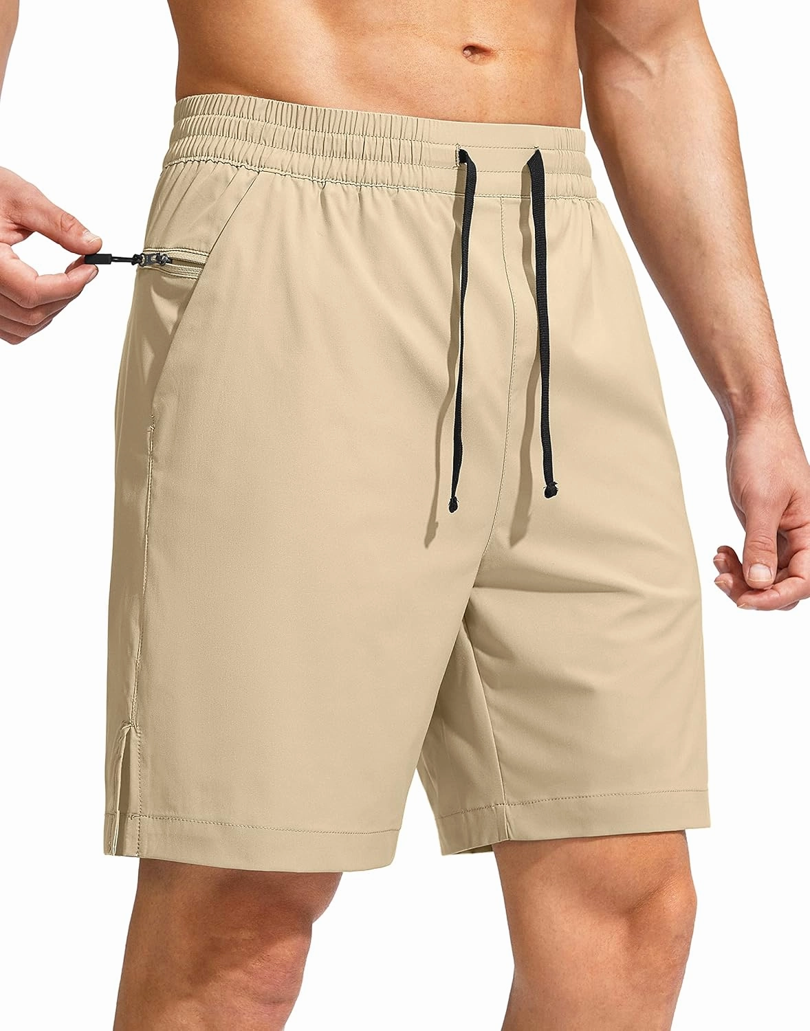 G Gradual Men's Swim Trunks Quick Dry Bathing Suit Beach Board Shorts for Men with Zipper Pockets and Mesh Lining