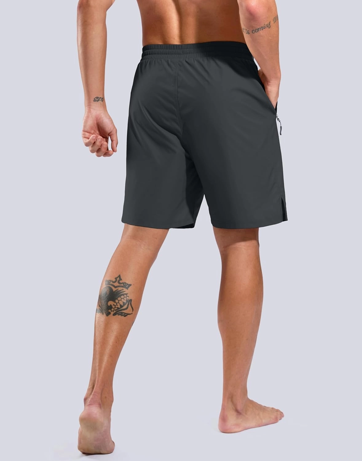 G Gradual Mens Swim Trunks with Compression Liner 7" Quick Dry Board Shorts Swimsuit Bathing Suit for Men with Zipper Pockets