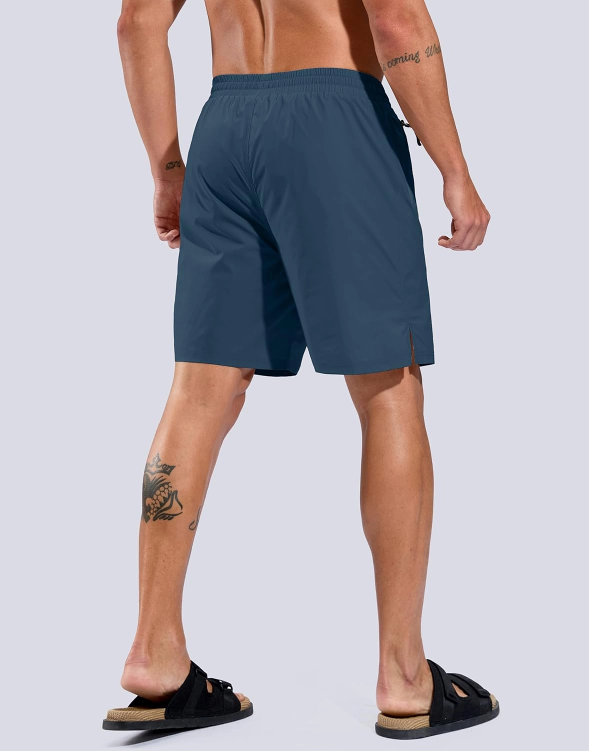 G Gradual Mens Swim Trunks with Compression Liner 7" Quick Dry Board Shorts Swimsuit Bathing Suit for Men with Zipper Pockets