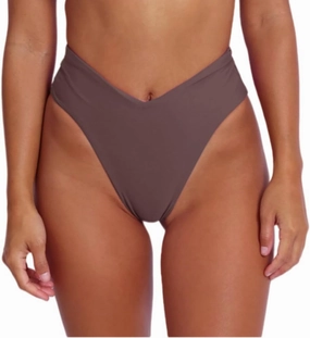 geluboao Women's Bikini Bottom Sexy V Cut High Cut Swimsuit High Waisted Bathing Suit Bottoms