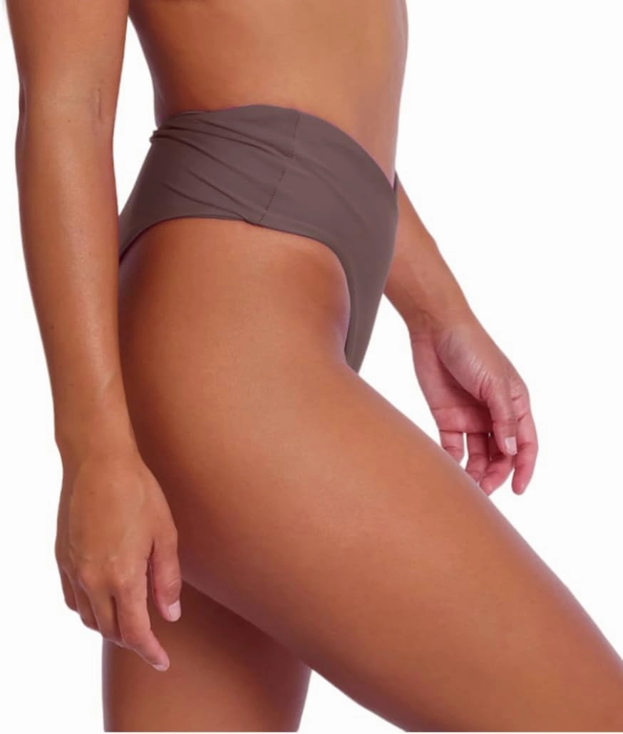 geluboao Women's Bikini Bottom Sexy V Cut High Cut Swimsuit High Waisted Bathing Suit Bottoms