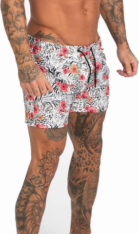 GINGTTO Men's Beach Shorts Bathing Suits with Mesh Lining