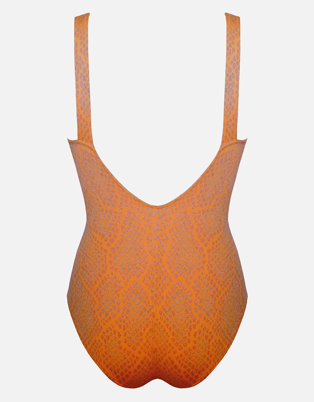 Glance Banded Swimsuit - Metallic Apricot