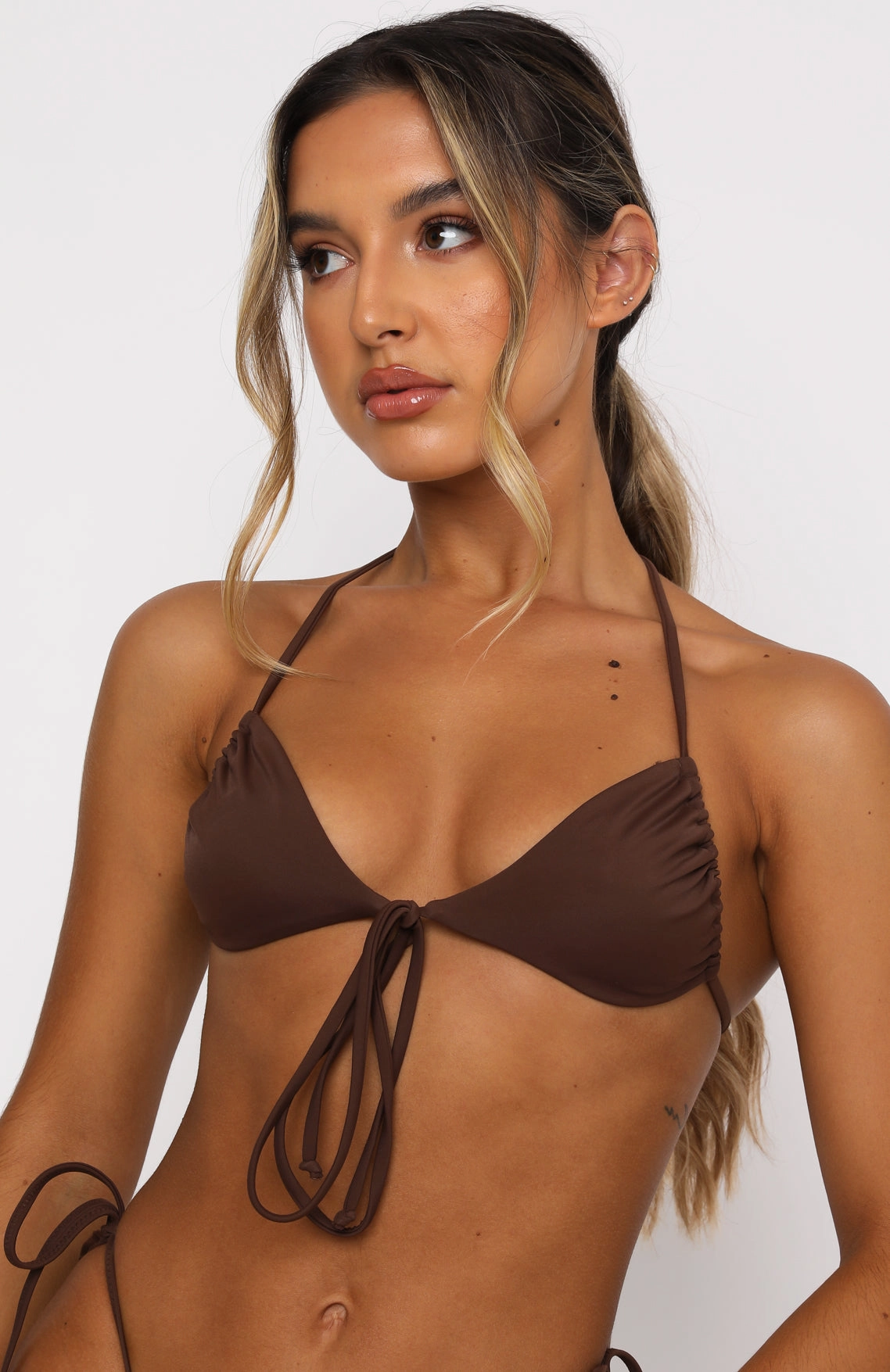 Golden Hour Bikini Top Chocolate
