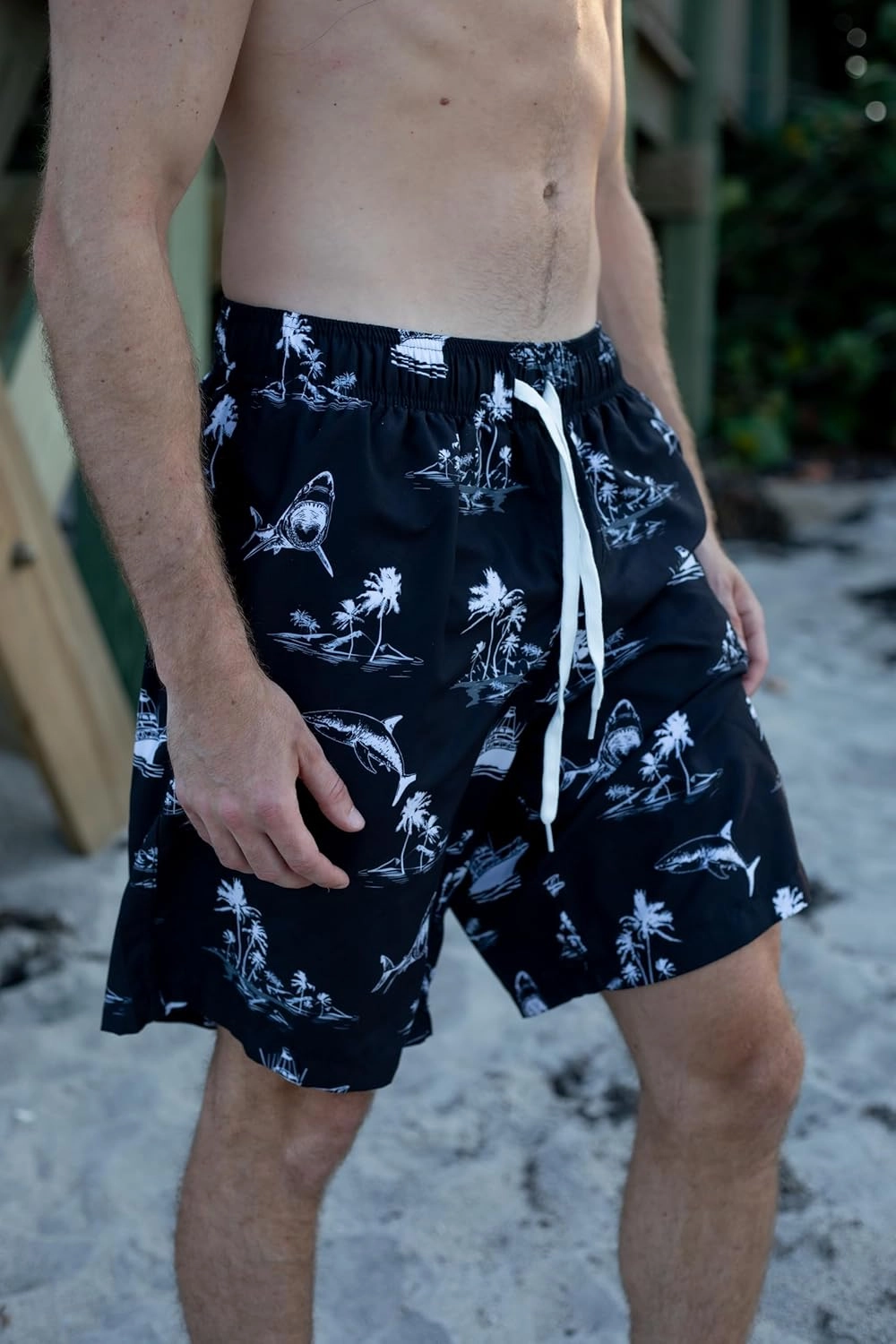 Goodstoworld Mens Swim Trunks with Compression Liner 9'' Inseam Quick Dry Swimsuit Shorts M-3XL