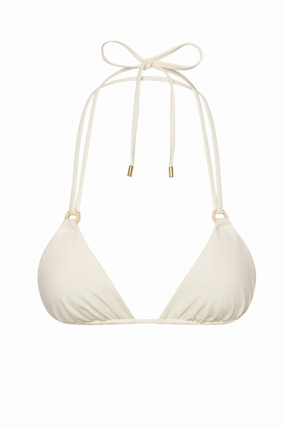 Hanalei Top - Ivory w/ Pearl Ring