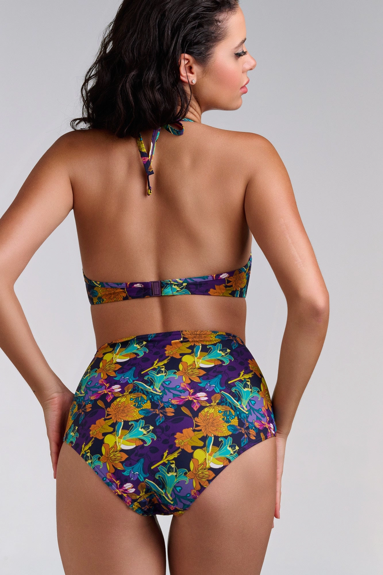 high waist bikini bottom