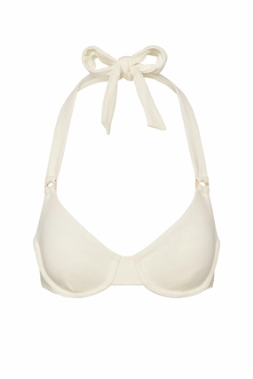 Honolulu Top - Ivory w/ Pearl Ring