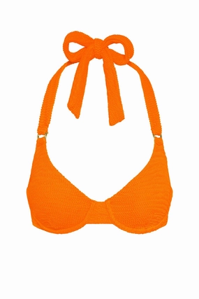 Honolulu Top - Tangerine Crinkle