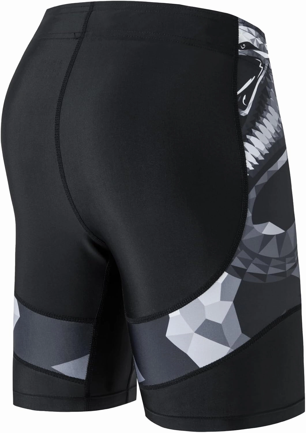 HUGE SPORTS Men's Rash Guard Swim Shorts Compression Swimming Jammer Cool Dry Active Swimsuit Workout Shorts Sports Tights