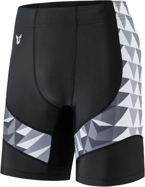 HUGE SPORTS Men's Rash Guard Swim Shorts Compression Swimming Jammer Cool Dry Active Swimsuit Workout Shorts Sports Tights