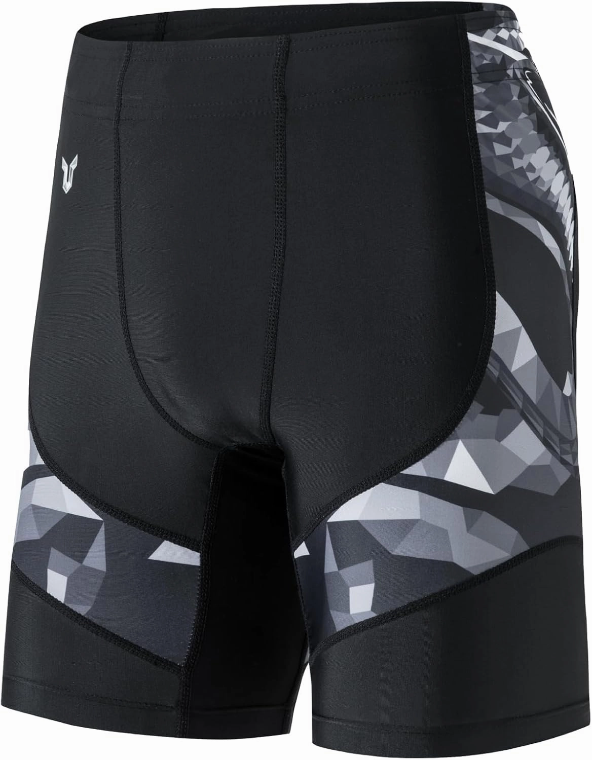 HUGE SPORTS Men's Rash Guard Swim Shorts Compression Swimming Jammer Cool Dry Active Swimsuit Workout Shorts Sports Tights