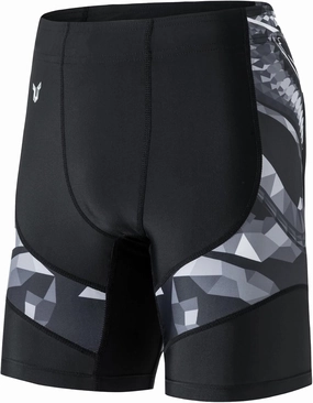 HUGE SPORTS Men's Rash Guard Swim Shorts Compression Swimming Jammer Cool Dry Active Swimsuit Workout Shorts Sports Tights