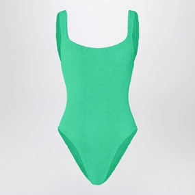 Hunza G Square One-Piece Swimsuit In Emerald