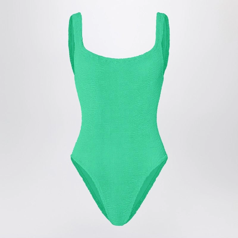 Hunza G Square One-Piece Swimsuit In Emerald