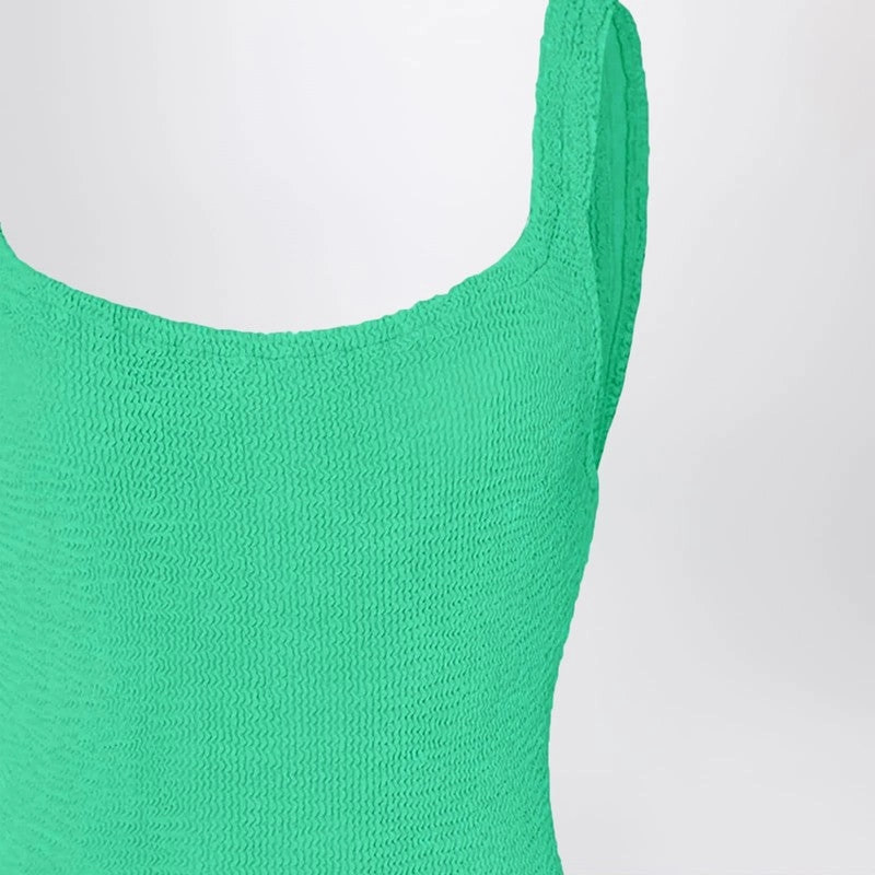 Hunza G Square One-Piece Swimsuit In Emerald