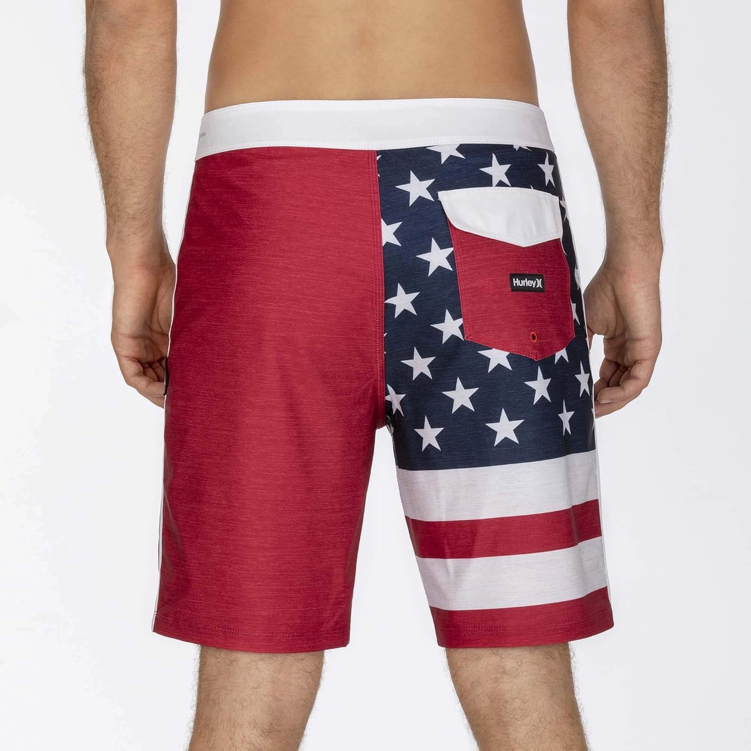 Hurley Men's Phantom-Patriots Cheers USA Flag 20"-Boardshorts