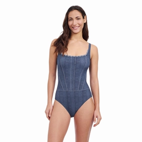 Isabelle Square Neck Underwire One Piece
