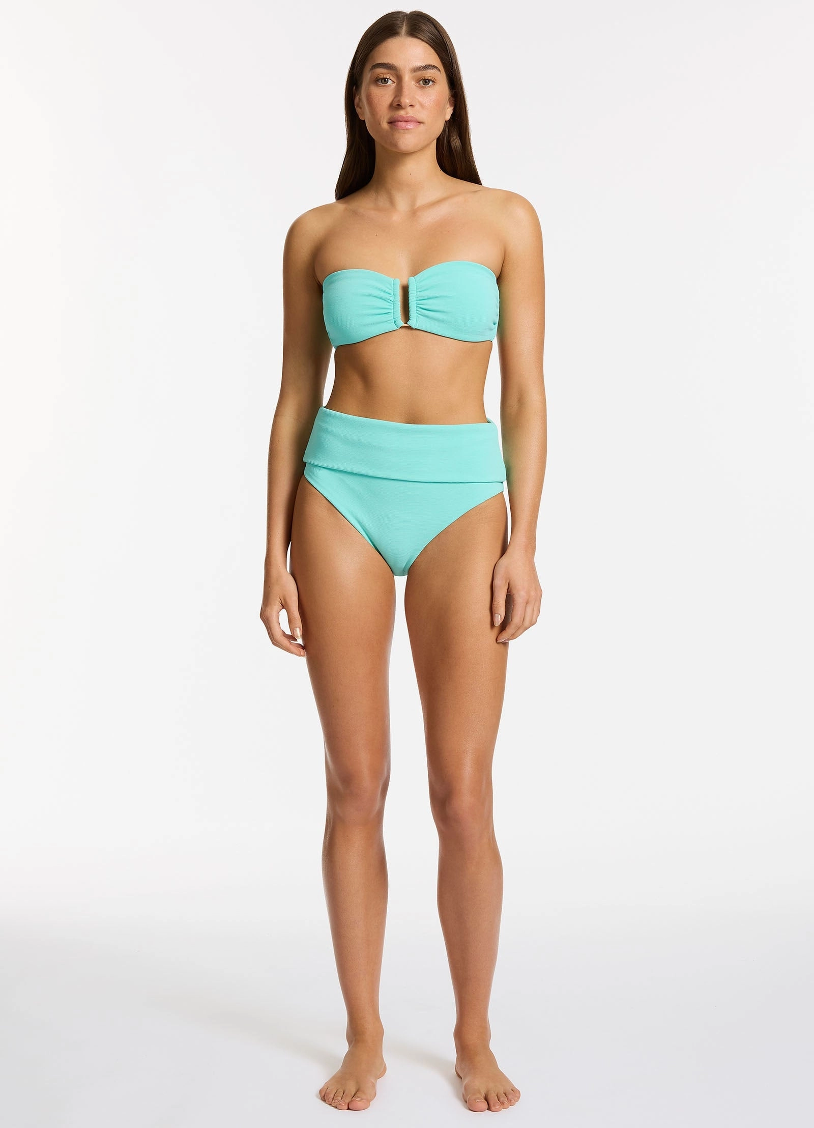 Isla Rib U Trim Bandeau Bikini Top - Dolce