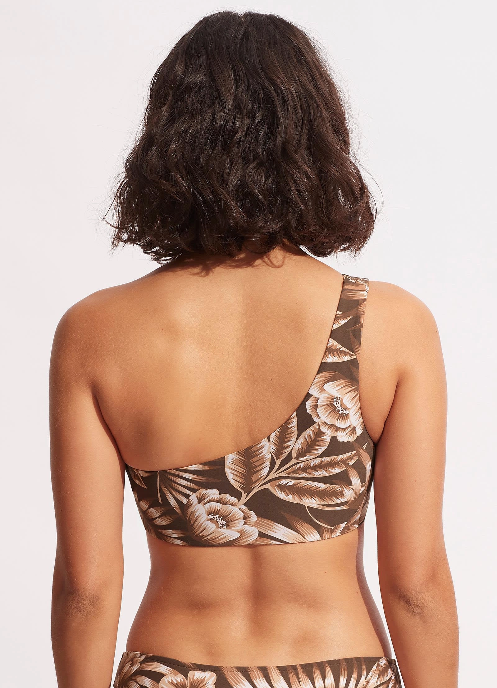 Island In The Sun One Shoulder Top - Tiramisu