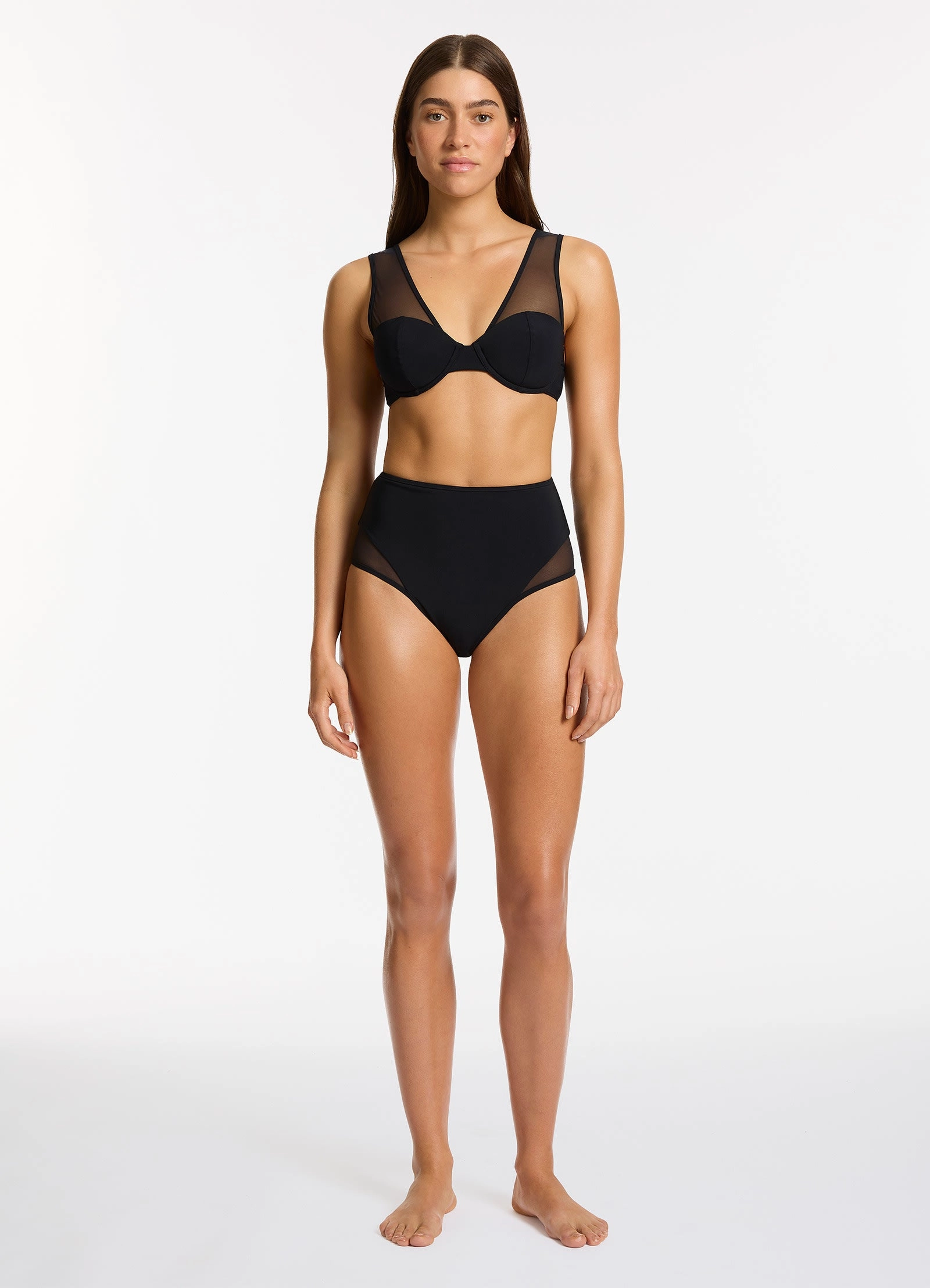 Jetset Lure Balconette Bikini Top - Black