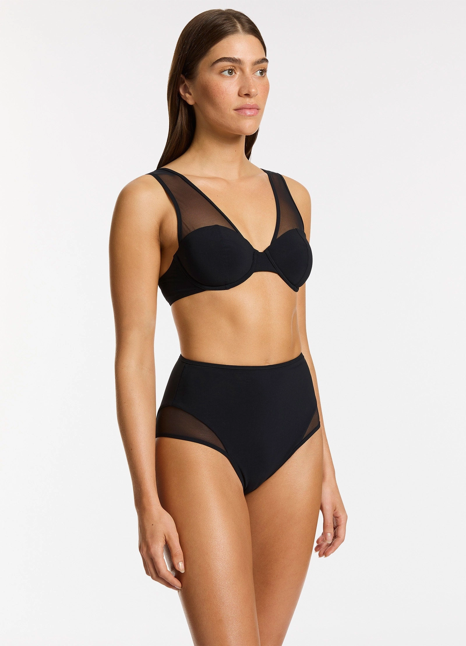 Jetset Lure Balconette Bikini Top - Black