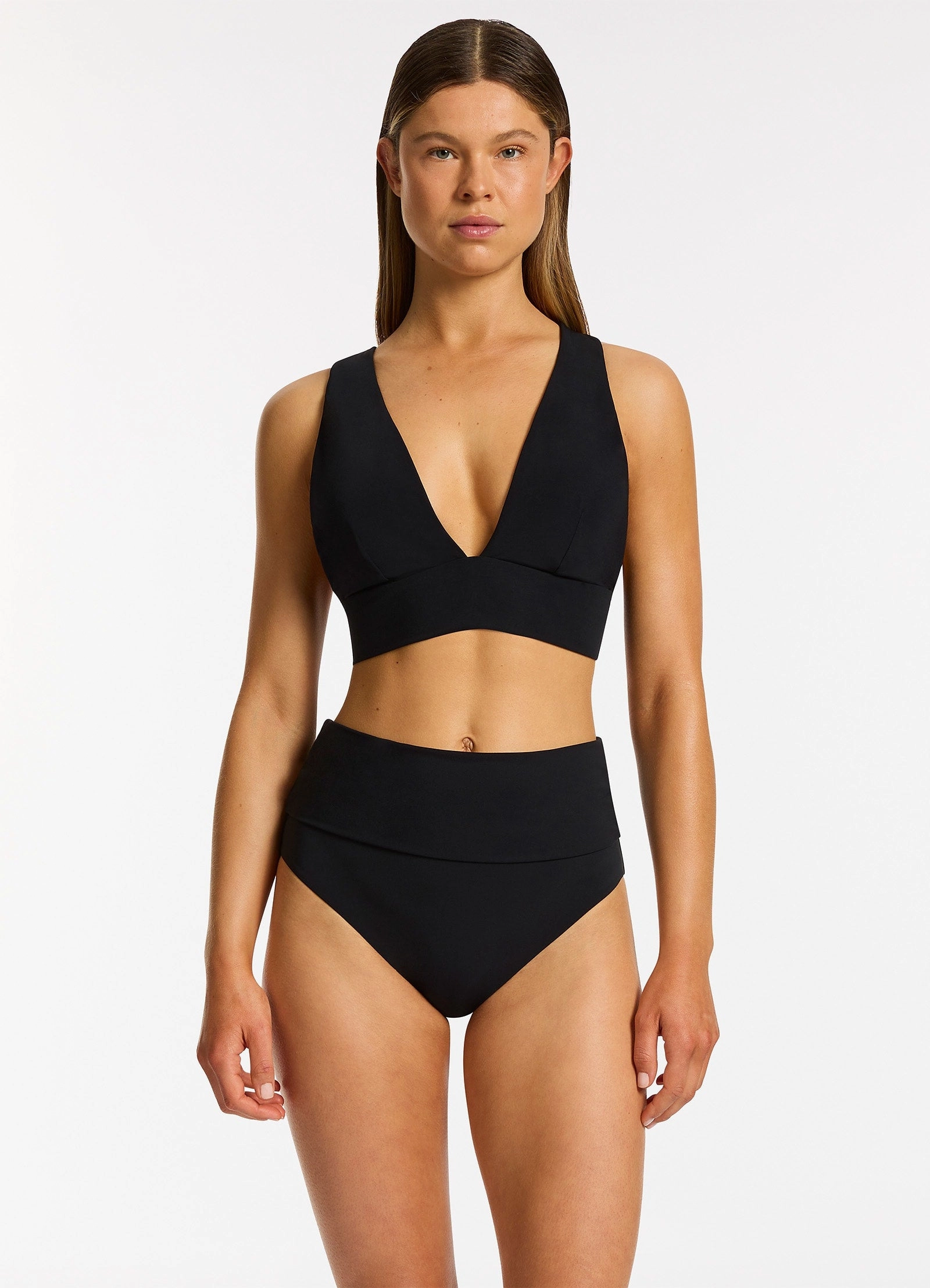 Jetset Soft Triangle Bikini Top - Black