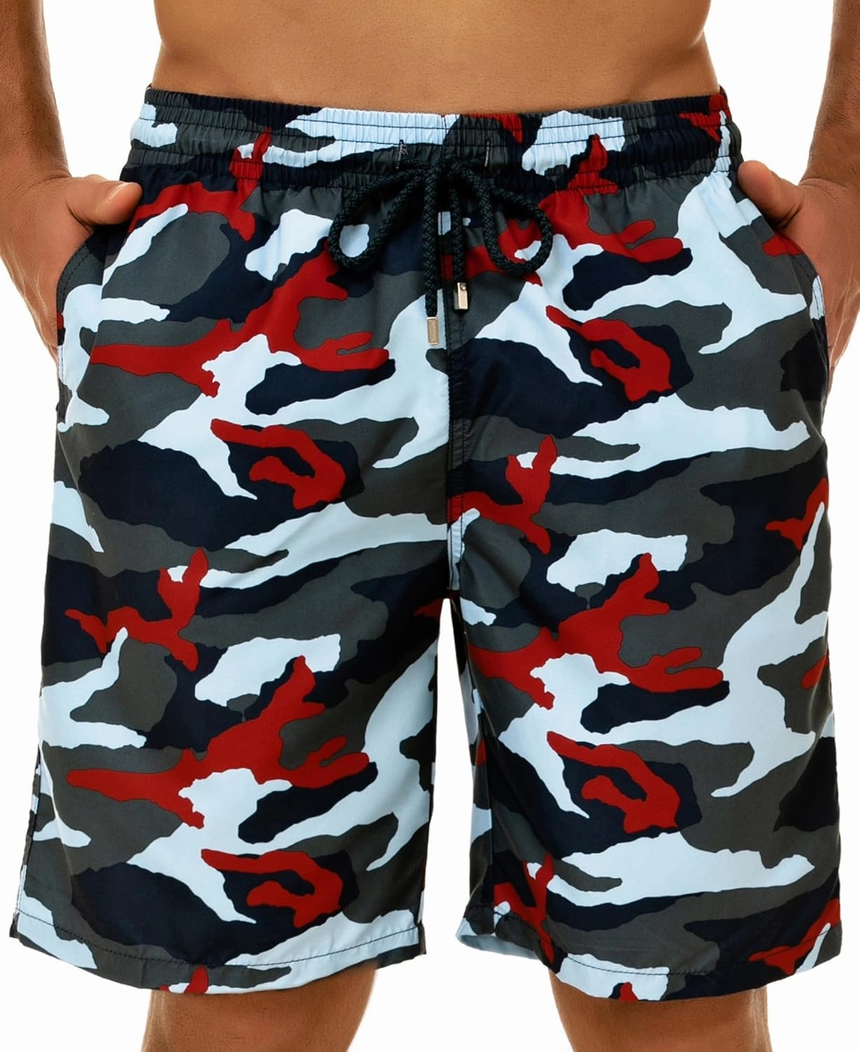 KAILUA SURF Big and Tall Mens Swim Trunks, 9" Mens Designer Bathing Suit Boardshorts